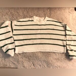 Stripped cropped sweater